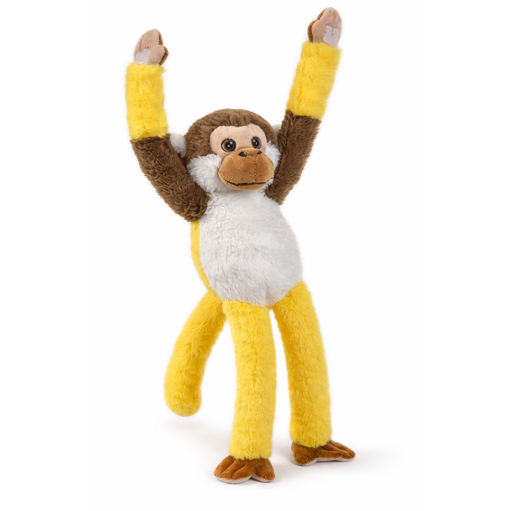 PELUCHE SCIMMIA CON VELCRO 39 CM PUPAZZO REALIZZATO IN PLASTICA RECICLATA - 800235/1
