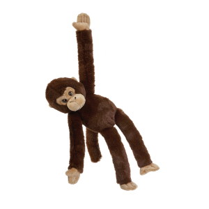 PELUCHE SCIMMIA CON VELCRO 39 CM PUPAZZO REALIZZATO IN PLASTICA RECICLATA - 800235/2
