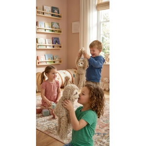 PELUCHE BRADIPO CON VELCRO 39 CM PUPAZZO REALIZZATO IN PLASTICA RECICLATA - 800235/3