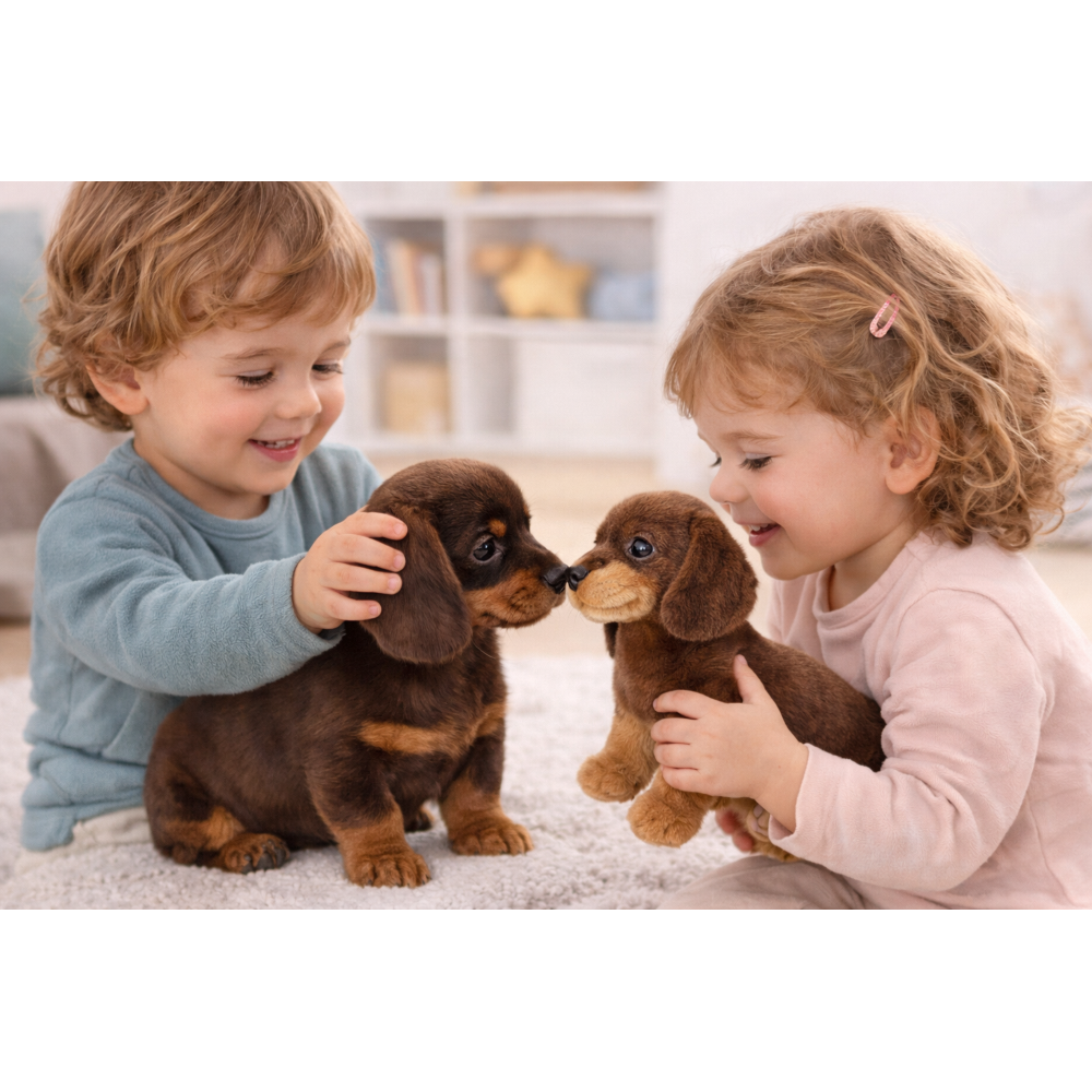 PELUCHE BASSOTTO CM 25 PUPAZZO PER BAMBINI LELLY - 642308