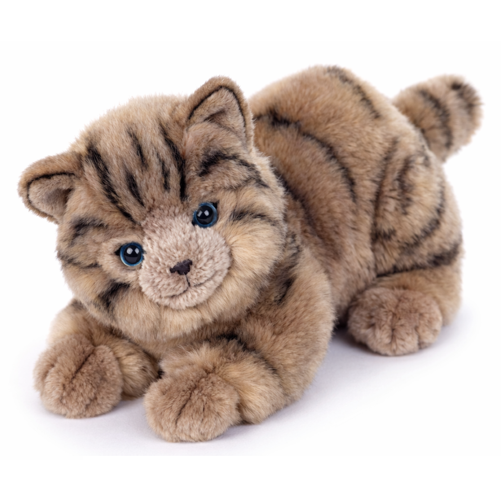 PELUCHE GATTO MILU CM 25 PUPAZZO GATTO GRIGIO PER BAMBINI LELLY - 631904