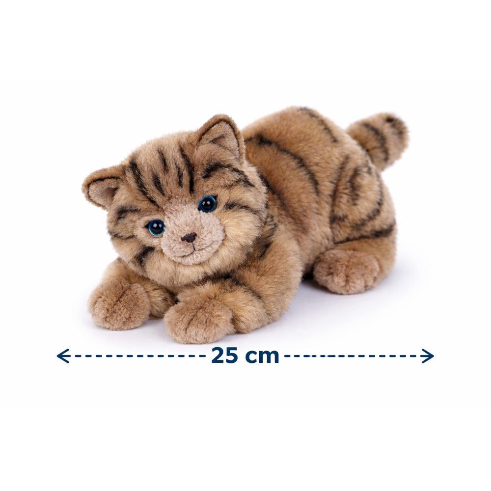 PELUCHE GATTO MILU CM 25 PUPAZZO GATTO GRIGIO PER BAMBINI LELLY - 631904