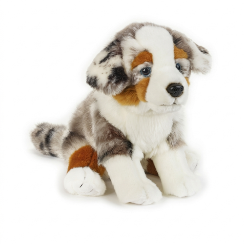 PELUCHE CANE PASTORE AUSTRALIANO CM 25 PUPAZZO CUCCIOLO PER BAMBINI LELLY - 642310