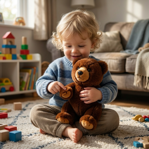 PELUCHE ORSO BRUNO CM 25 PUPAZZO PER BAMBINI LELLY - 650003