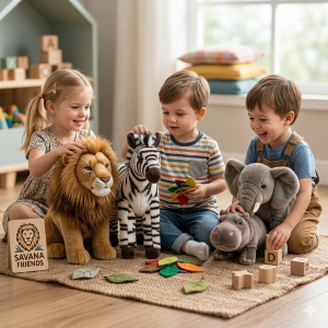PELUCHE ZEBRA CM 25 PUPAZZO PER BAMBINI LELLY - 650010