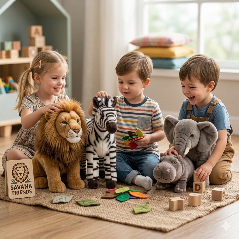 PELUCHE ZEBRA CM 25 PUPAZZO PER BAMBINI LELLY - 650010