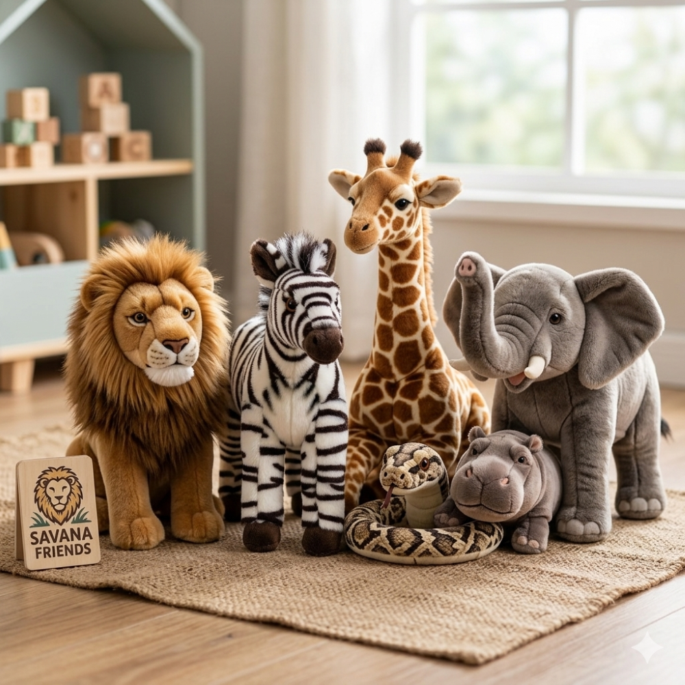PELUCHE ZEBRA CM 25 PUPAZZO PER BAMBINI LELLY - 650010