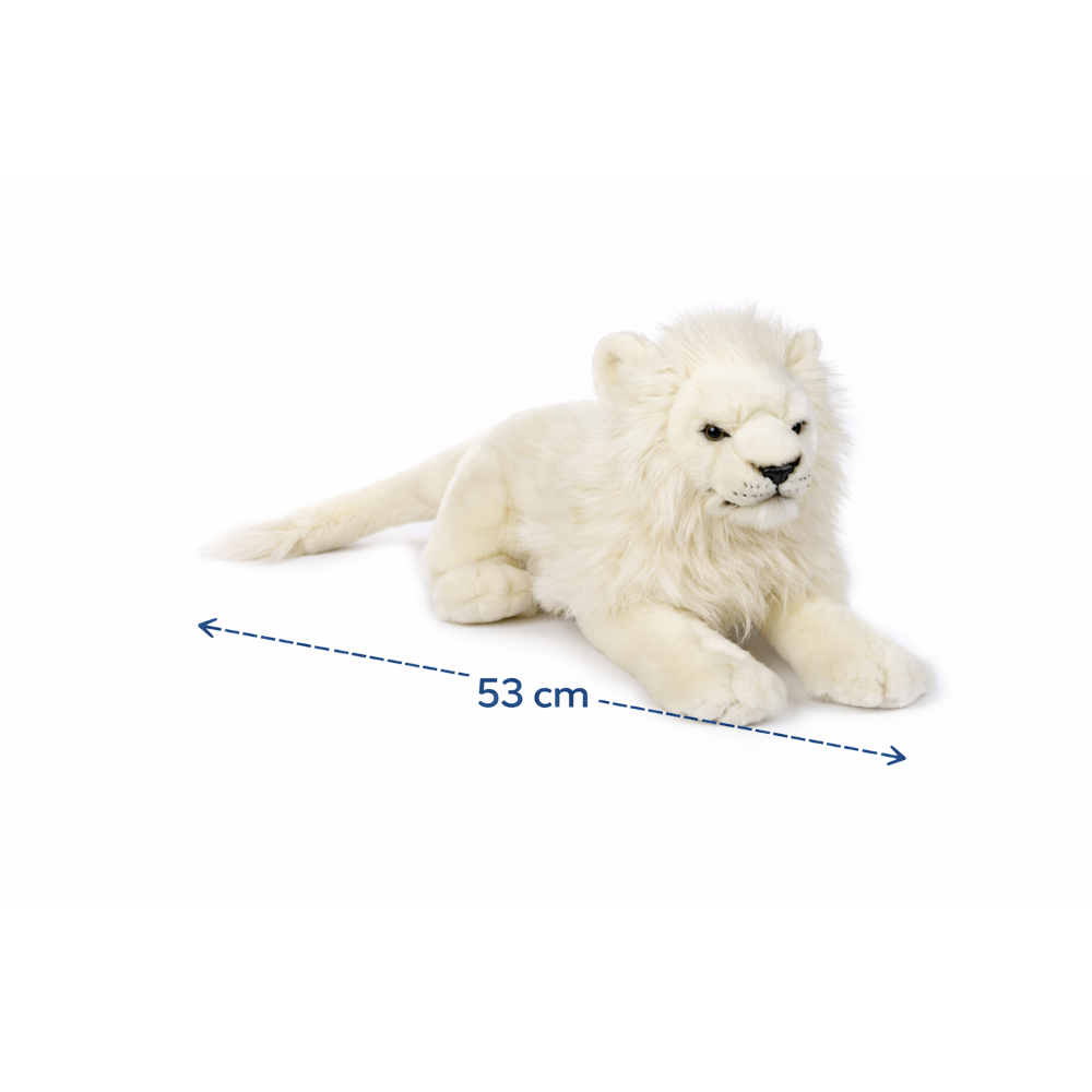 PELUCHE LEONE BIANCO CM 53 PUPAZZO PER BAMBINI LELLY - 650014