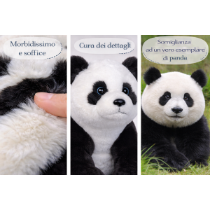 PELUCHE PANDA CM 36 PUPAZZO PER BAMBINI LELLY - 650033