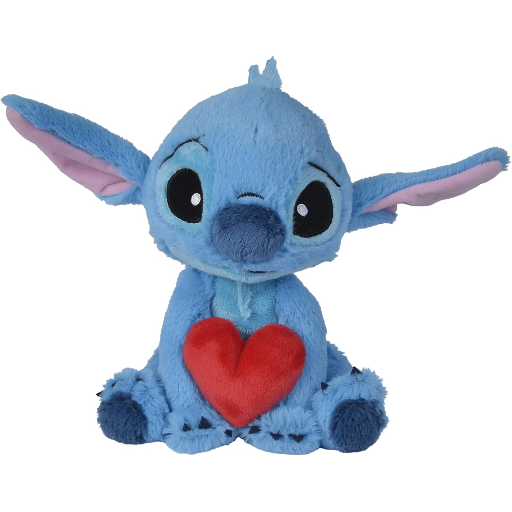 PELUCHE DISNEY LILO & STITCH MORBIDO PUPAZZO CON CUORE 25 CM - 6315876995