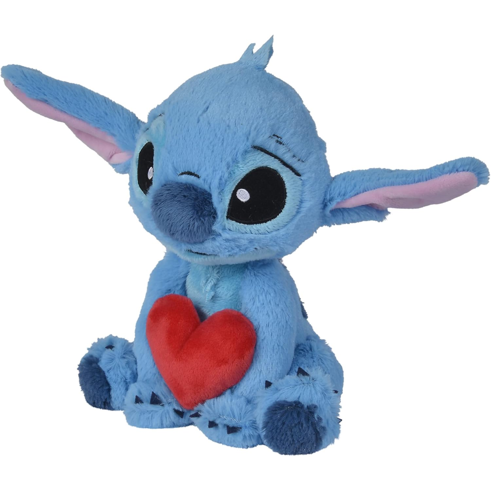 PELUCHE DISNEY LILO & STITCH MORBIDO PUPAZZO CON CUORE 25 CM - 6315876995
