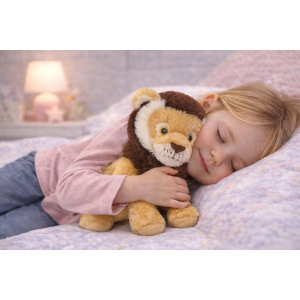 PELUCHE LEONE GRS CM. 25 PLASTICA RECICLATA LELLY - 800068
