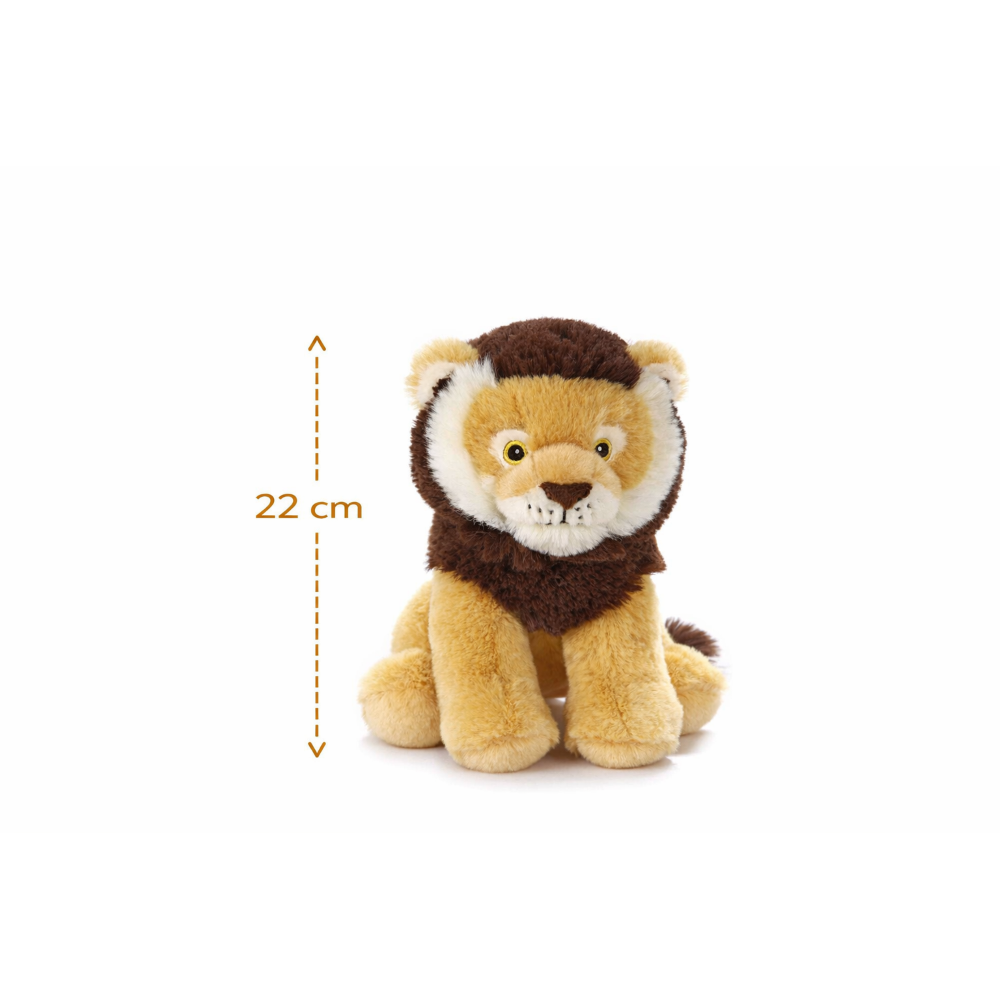PELUCHE LEONE GRS CM. 25 PLASTICA RECICLATA LELLY - 800068