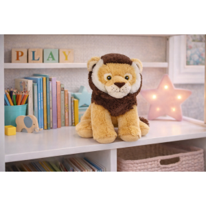 PELUCHE LEONE GRS CM. 30 PLASTICA RECICLATA LELLY - 800069