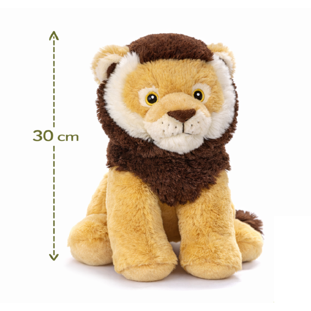 PELUCHE LEONE GRS CM. 30 PLASTICA RECICLATA LELLY - 800069