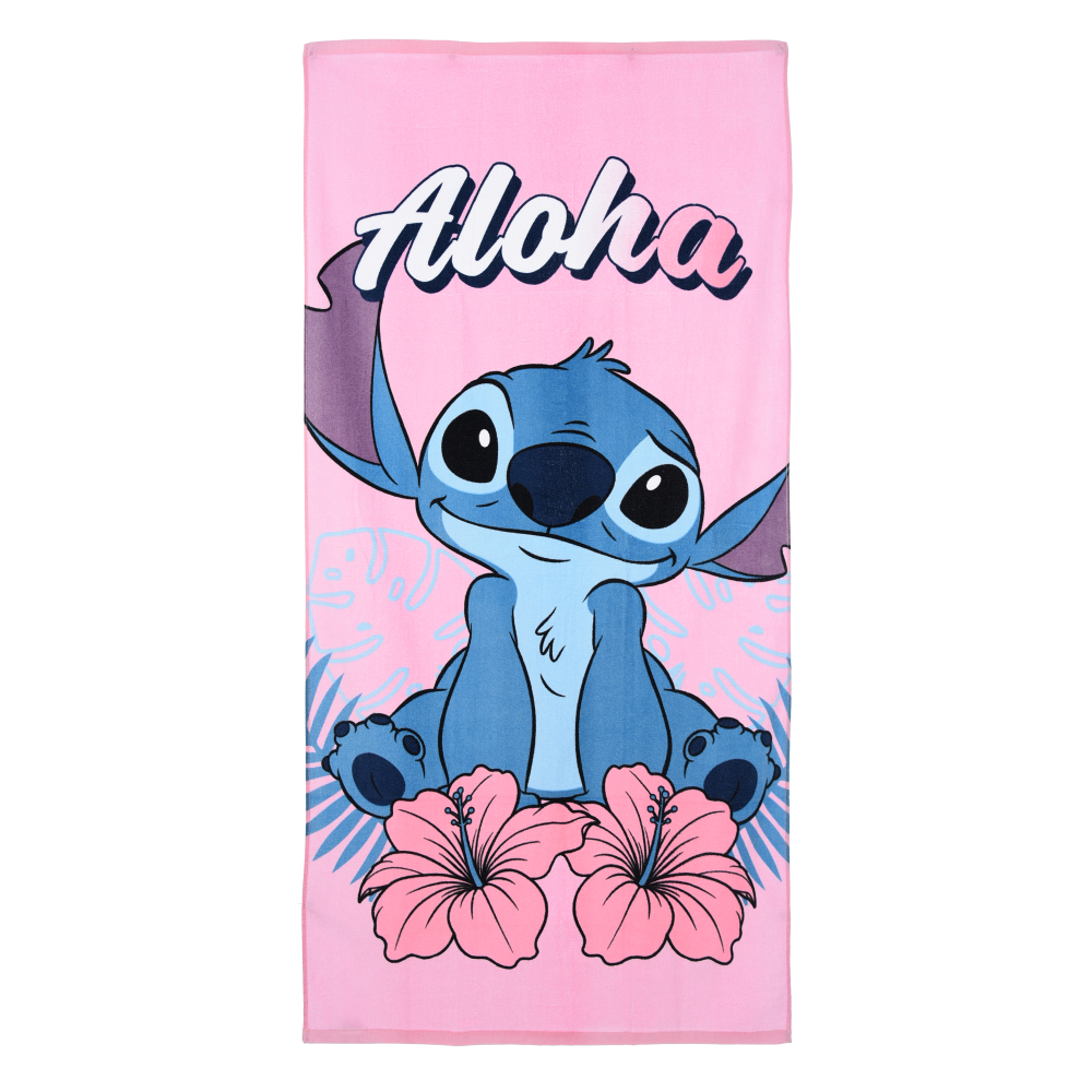 TELO MARE STITCH DISNEY 140 X 70 CM IN COTONE ASCIUGAMANO BAMBINI PER SPIAGGIA PISCINA - EZ18082