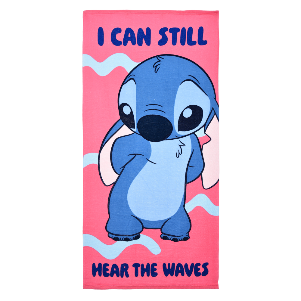 TELO MARE STITCH DISNEY MICROFIBRA ASCIUGAMANO BAMBINE IDEALE SPIAGGIA PISCINA - EZ18081