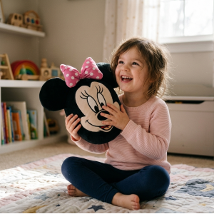 CUSCINO SQUISHY MINNIE DISNEY MORBIDO PELUCHE 3D 25 CM ACCESSORIO DECORATIVO CAMERETTA - MIN36-5204