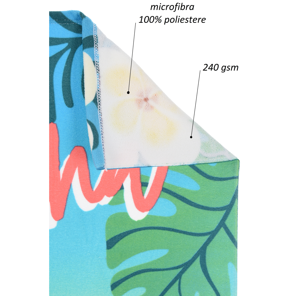 TELO MARE VAIANA OCEANIA MICROFIBRA ASCIUGAMANO BAMBINE IDEALE SPIAGGIA PISCINA - EZ18050