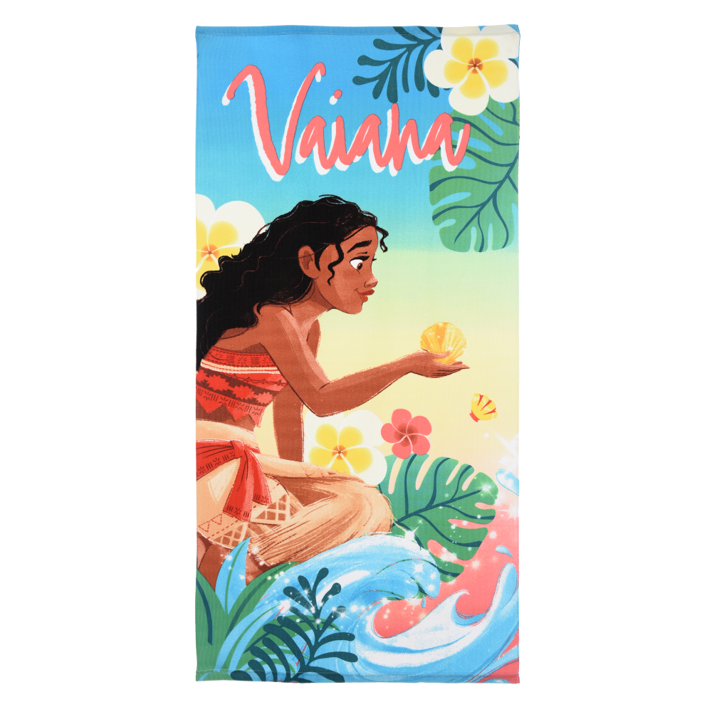 TELO MARE VAIANA OCEANIA MICROFIBRA ASCIUGAMANO BAMBINE IDEALE SPIAGGIA PISCINA - EZ18050