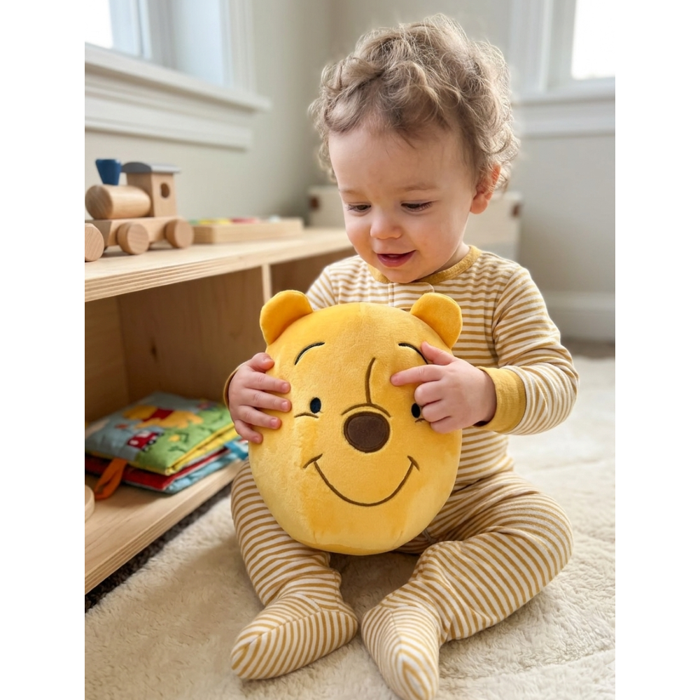 CUSCINO SQUISHY WINNIE THE POOH DISNEY MORBIDO PELUCHE 3D 25 CM ACCESSORIO DECORATIVO CAMERETTA - WIN36-5714