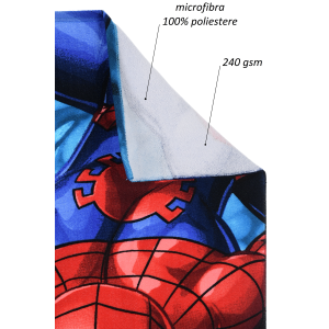 TELO MARE SPIDERMAN MARVEL MICROFIBRA ASCIUGAMANO BAMBINI IDEALE SPIAGGIA PISCINA - EZ18173