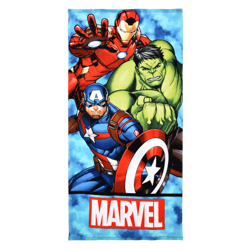 TELO MARE AVENGERS MARVEL MICROFIBRA ASCIUGAMANO BAMBINI IDEALE SPIAGGIA PISCINA - EZ18189
