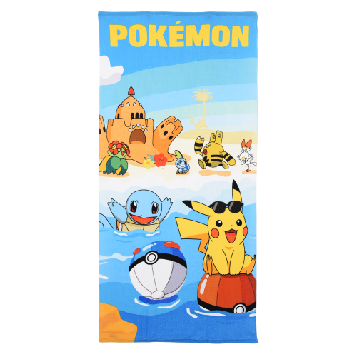 TELO MARE POKÉMON MICROFIBRA ASCIUGAMANO BAMBINI IDEALE SPIAGGIA PISCINA - EZ18139