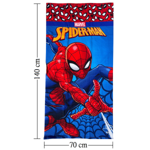 TELO MARE SPIDERMAN MARVEL ASCIUGAMANO PER BAMBINI IN MICROFIBRA CM 140X70 - SPI37-6108