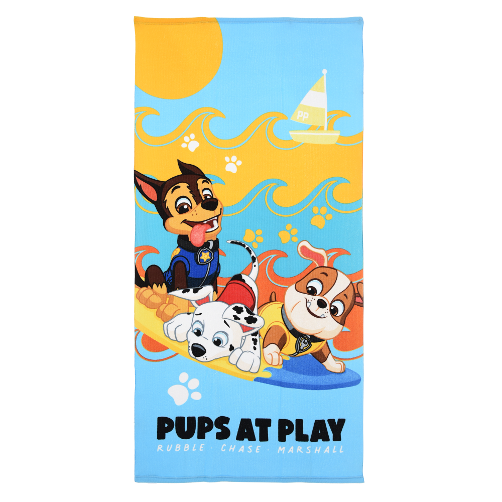 TELO MARE PAW PATROL MICROFIBRA ASCIUGAMANO BAMBINI IDEALE SPIAGGIA PISCINA - EZ18125