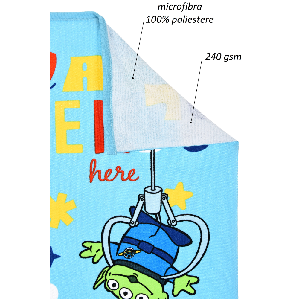 TELO MARE TOY STORY DISNEY PIXAR MICROFIBRA ASCIUGAMANO BAMBINI IDEALE SPIAGGIA PISCINA - EZ18211
