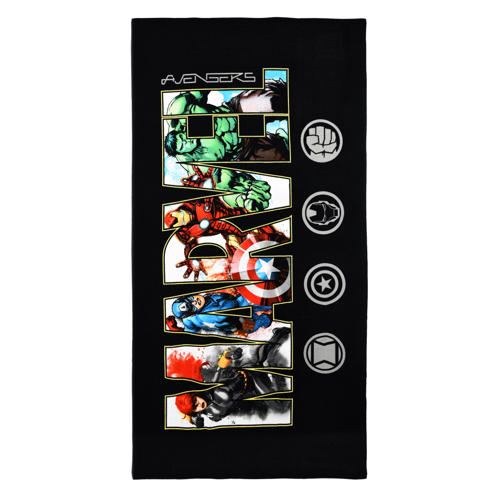 TELO MARE AVENGERS MARVEL ASCIUGAMANO PER ADULTI IN MICROFIBRA 170X90 CM SPIAGGIA PISCINA - EZ37002