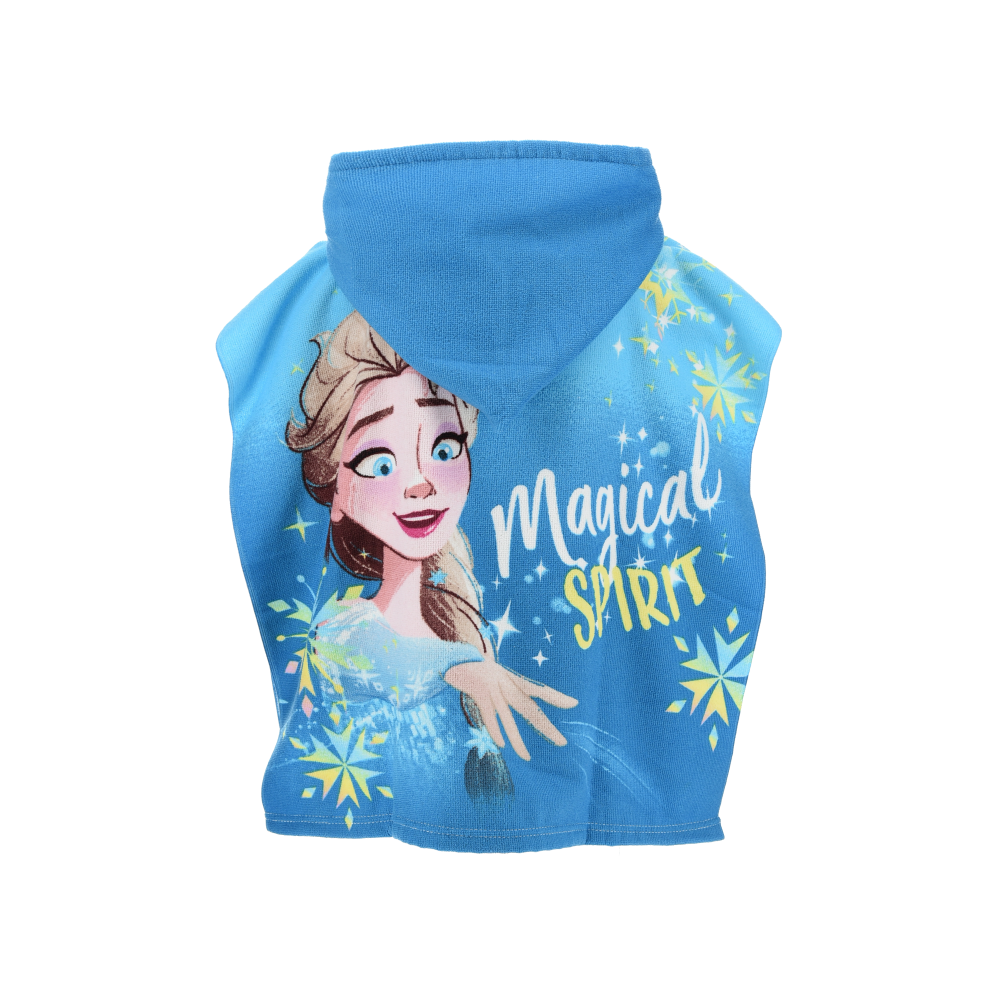 PONCHO MARE FROZEN DISNEY MICROFIBRA ACCAPPATOIO CON CAPPUCCIO 110X55 CM - EZ18058
