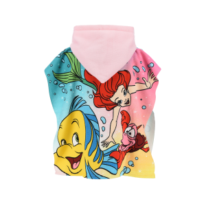 PONCHO MARE LA SIRENETTA ARIEL DISNEY MICROFIBRA ACCAPPATOIO CON CAPPUCCIO 110X55 CM SPIAGGIA PISCINA - EZ18015