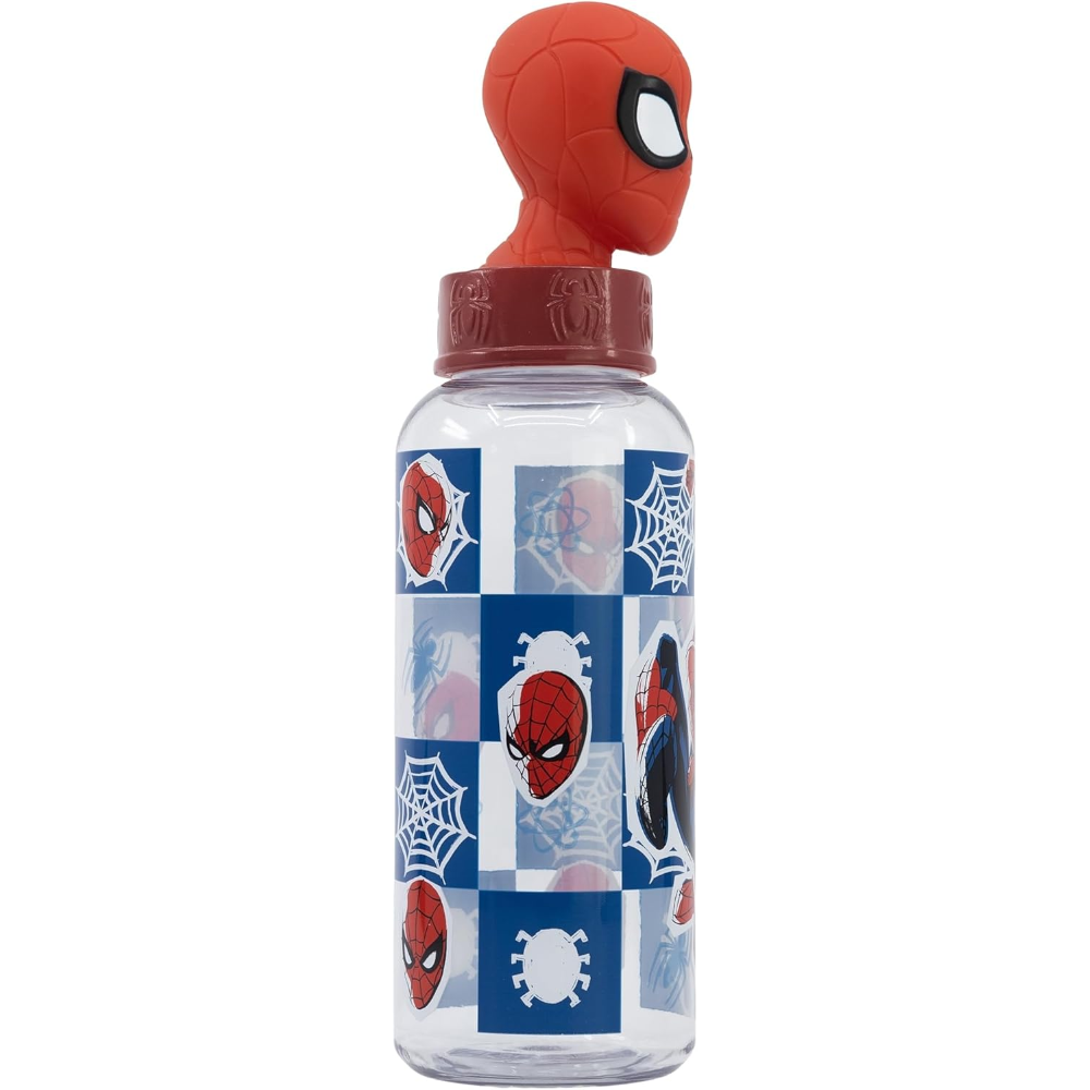 BORRACCIA CON TAPPO SVITABILE 3D SPIDERMAN MARVEL 560 ML IN TRITAN - ST74859