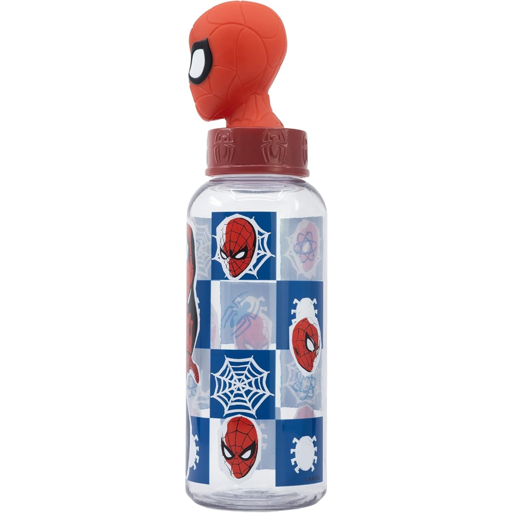 BORRACCIA CON TAPPO SVITABILE 3D SPIDERMAN MARVEL 560 ML IN TRITAN - ST74859