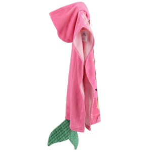PONCHO MARE ARIEL DISNEY 110 X 55 CM CON CODA ACCAPPATOIO PER BAMBINE MICROFIBRA - EZ18014