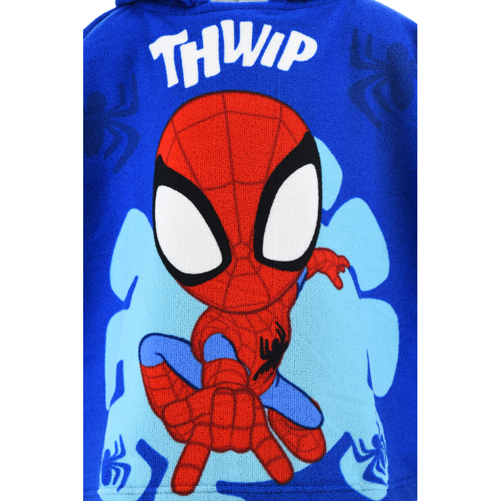 PONCHO MARE SPIDEY MARVEL MICROFIBRA ACCAPPATOIO CON CAPPUCCIO 110X55 CM SPIAGGIA PISCINA - EZ18153