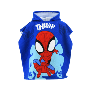 PONCHO MARE SPIDEY MARVEL MICROFIBRA ACCAPPATOIO CON CAPPUCCIO 110X55 CM SPIAGGIA PISCINA - EZ18153