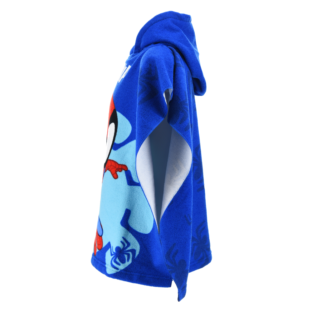 PONCHO MARE SPIDEY MARVEL MICROFIBRA ACCAPPATOIO CON CAPPUCCIO 110X55 CM SPIAGGIA PISCINA - EZ18153