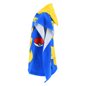 PONCHO MARE PIKACHU POKÉMON MICROFIBRA ACCAPPATOIO CON CAPPUCCIO 110X55 CM SPIAGGIA PISCINA - EZ18137