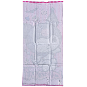 TELO MARE KUROMI SANRIO ASCIUGAMANO PER BAMBINI IN MICROFIBRA CM 140X70 - HK37-0804