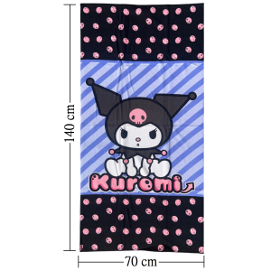 TELO MARE KUROMI SANRIO ASCIUGAMANO PER BAMBINI IN MICROFIBRA CM 140X70 - HK36-1825