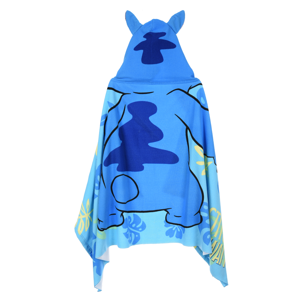 MANTELLA MARE STITCH DISNEY TELO CON CAPPUCCIO 3D 70X140 CM IN MICROFIBRA BAGNO PISCINA SPIAGGIA - EZ18220