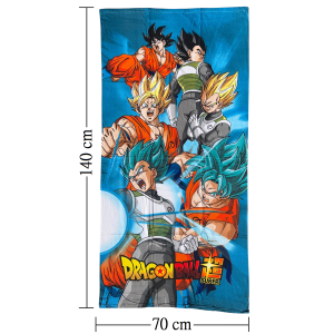 TELO MARE DRAGON BALL SUPER ASCIUGAMANO PER BAMBINI IN MICROFIBRA CM 140X70 - DB24-003