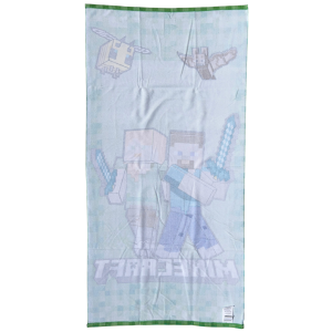 TELO MARE MINECRAFT ASCIUGAMANO PER BAMBINI IN MICROFIBRA CM 140X70 - MNC37-6004