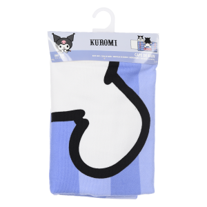 MANTELLA MARE KUROMI SANRIO TELO CON CAPPUCCIO 3D 70X140 CM IN MICROFIBRA BAGNO PISCINA SPIAGGIA - EZ18213