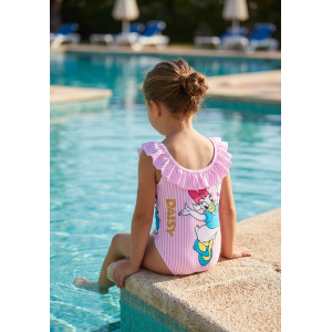 COSTUME DA BAGNO MINNIE PAPERINA DISNEY INTERO 1 PEZZO MARE PISCINA NEONATA - EZ05006ROSA