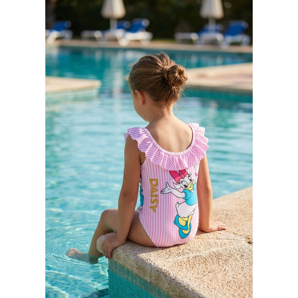 COSTUME DA BAGNO MINNIE PAPERINA DISNEY INTERO 1 PEZZO MARE PISCINA NEONATA - EZ05006ROSA