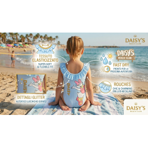 COSTUME DA BAGNO MINNIE PAPERINA DISNEY INTERO 1 PEZZO MARE PISCINA NEONATA - EZ05006AZZURRO
